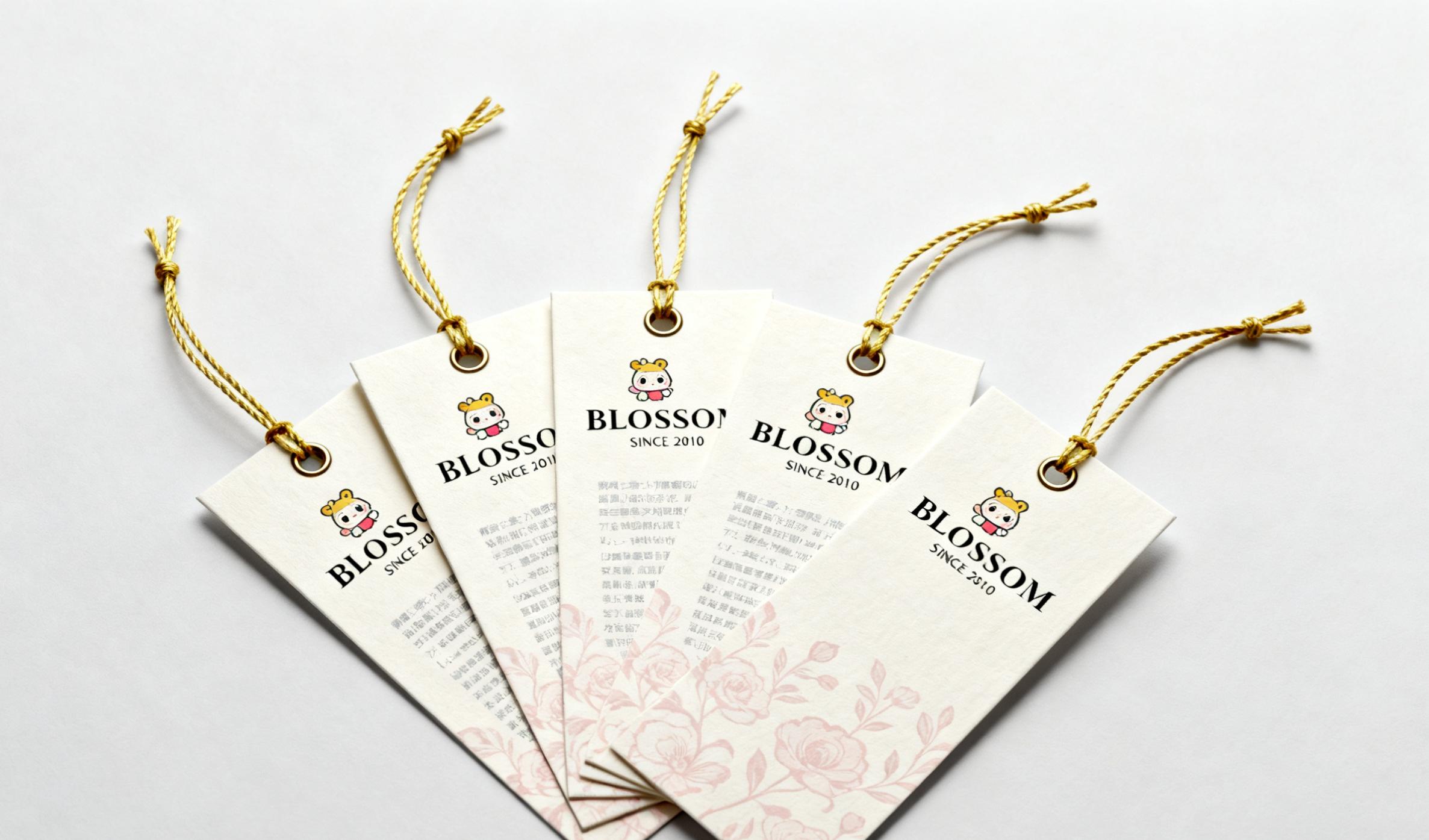 Consistent clothing hang tags for brand identity